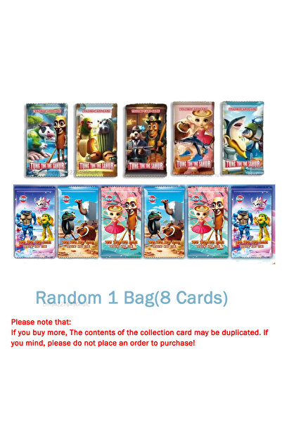 Choice عشوائي 1 حقيبة 8/288 قطعة مجموعة بطاقات الإيطالية Brainrot Tungtungtun...