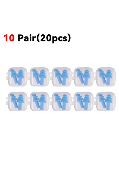 Choice 10 أزواج (20 قطعة) 25/زوج واحد من سدادات الأذن، سدادات أذن سيليكون قاب...