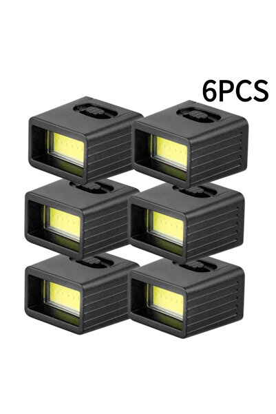 Choice 6 مصابيح يدوية صغيرة تعمل ببطارية 9 فولت، مزودة بإضاءة LED، ومصابيح مف...