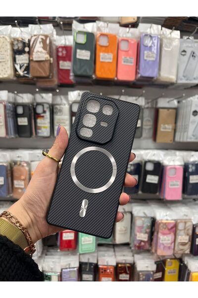TECNOTREND İnfinix Note 50 / Note 50 Pro Uyumlu Telefon Kılıfı Karbon Fiber D...