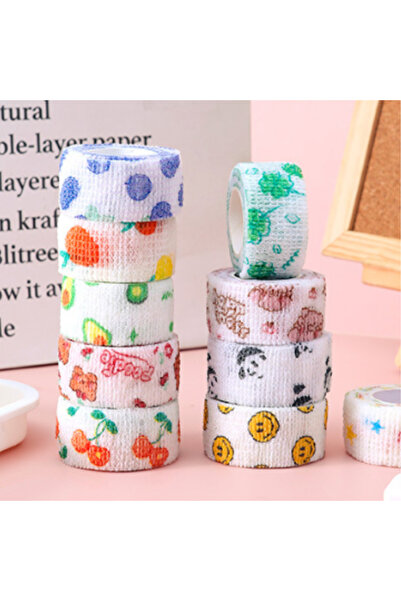 Choice مجموعة من 6 ضمادات لاصقة ذاتية اللصق بألوان عشوائية، غير قابلة للارتدا...