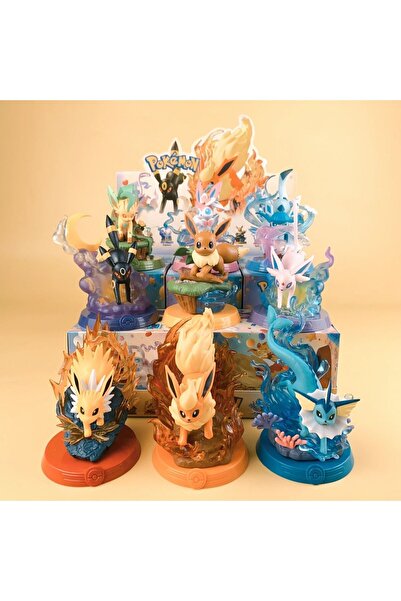 Choice 1pcs In Stock Pokemon Figure Eeveelution Figure Sylveon Vaporeon Anime...