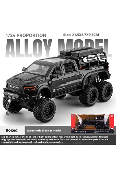 Choice1 سيارة لعبة للأطفال، سوداء اللون، مع علبة، مقاس كبير 1:24، من نوع Mamm...