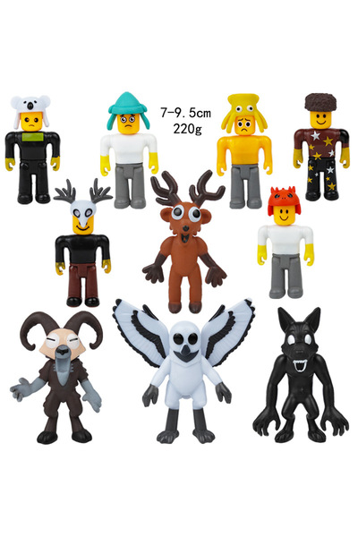 Choice1 10 قطع من مجسمات شخصيات لعبة "99 ليلة في الغابة" (غزال، بومة، ماعز) -...