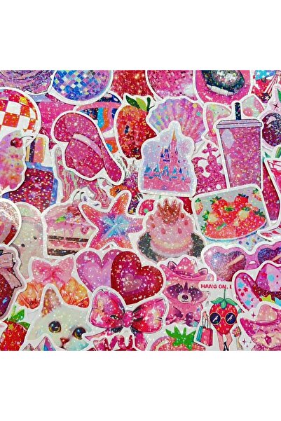 Choice 100 قطعة، 50/100 قطعة، سلسلة وردية لامعة، ملصقات وردية متقاطعة، ملصقات...