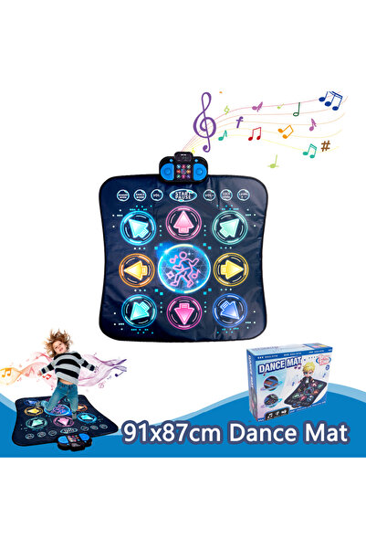 Choice8 بساط رقص إلكتروني للأطفال من بلاك بوكس، مقاس 91×87 سم، مع وضع لاعبين ...