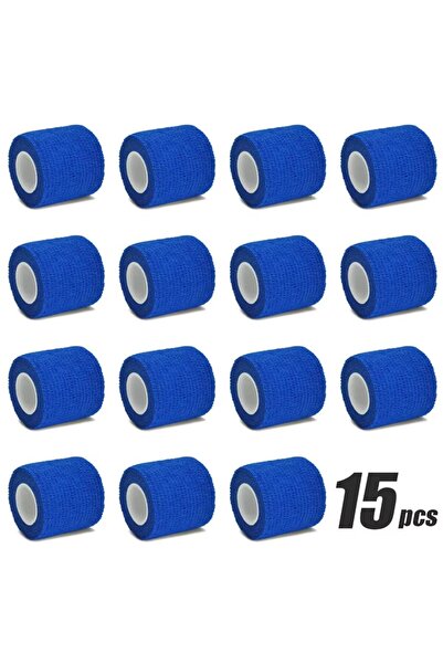 Choice12 2.5cmx4.8m blue 15 pcs 6/15Pcs 4.8m Black First Aid Self Adhesive Co...