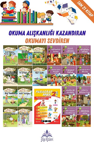 Ata Yayıncılık 2. 20 قصة + جزء من فصل يحبه الطالب للقراءة في الفصل + ماكس
