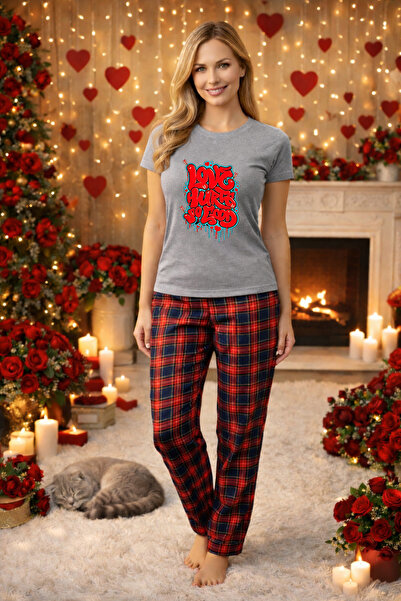 MVRDAR Σετ γυναικείας βαμβακερής πιτζάμας, συλλογή Αγίου Βαλεντίνου, Dragobete