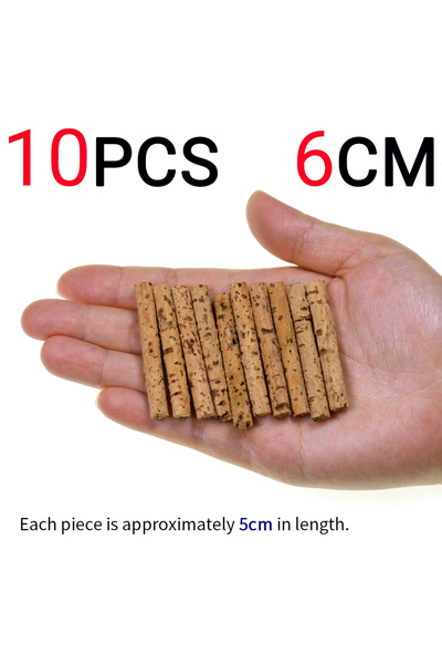 Choice ١٠ قطع من أعواد الفلين لصيد الكارب، ٦ سم، ١٠ قطع من أعواد الفلين ٦ مم،...