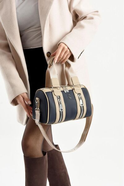 Mortanya Pablo Paneled Cylinder Lacoste Women's Shoulder Bag