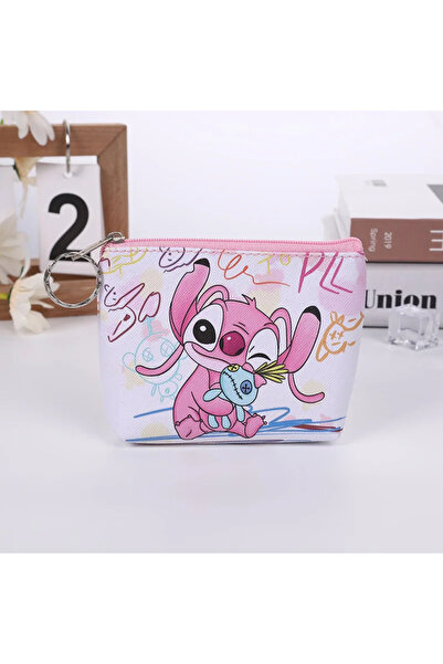 Choice E Disney Stitch Mini Coin Purse Cartoon Cute Anime Pu Key Case Storage...