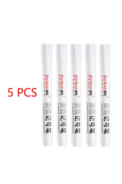 Choice 5 قطع 1/3/5 قطع أقلام تحديد بيضاء 2.0 مم قلم جل أبيض زيتي مقاوم للماء ...
