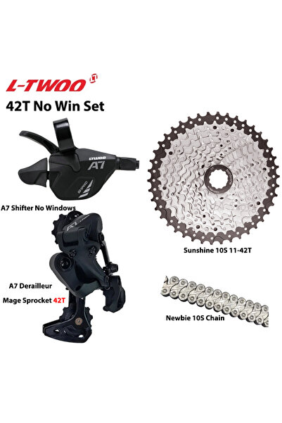 Choice15 مجموعة تروس LTWOO 42T بدون نظام Win، مجموعة تروس LTWOO A7 1X10S، ذرا...