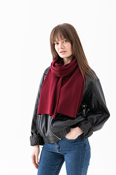 VEGA MODA Eșarfă unisex din tricot simplu, eșarfă din tricot, eșarfă cu textu...