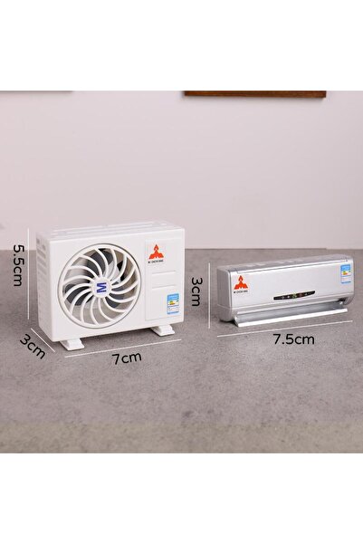 Choice مجموعة مكيف هواء مصغرة فضية لبيت الدمى - أثاث مصغر لبيت الدمى - ديكور ...