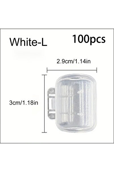 Choice غطاء حماية خطافات صيد الحبار من أكيبيك، 100 قطعة، أبيض، كبير، علبة خشب...