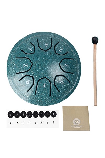 Choice 4.5in Green Miwayer 4.5" Steel Tongue Drum Handpan | Zen Meditation 8-...