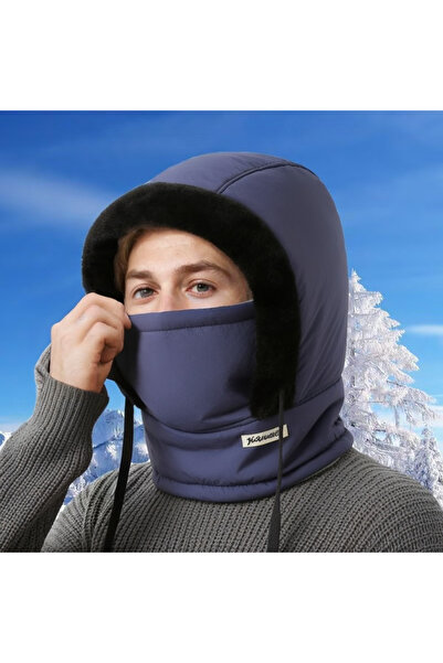 Choice Navy Blue Winter Warm Hat for Men and Women, Autumn and Winter Cycling...