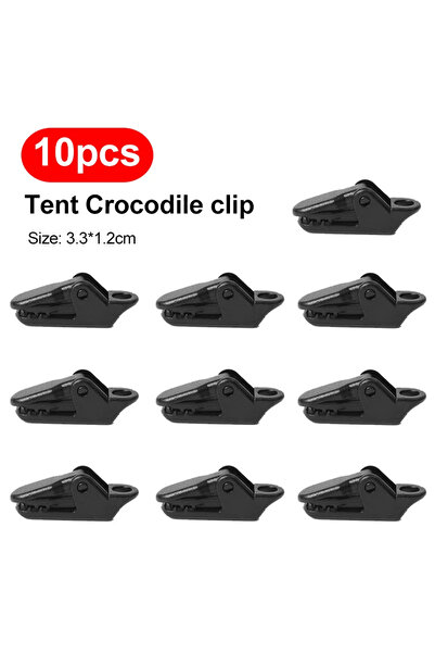 Choice ١٠ قطع من مشابك خيام التخييم المتينة (١٠/٢٠/٥٠ قطعة): مشابك تمساح مضاد...