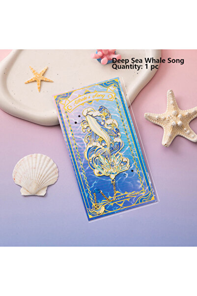 Choice فواصل كتب معدنية بتصميم حيوانات بحرية، قطعة واحدة، مع سلسلة وشرابة، مج...