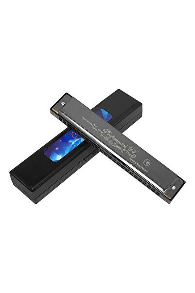 Choice black 24 Holes Harmonica C Tone Tremolo Harmonica for Beginner Adult C...