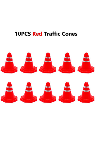 Choice 10PCS Red Road Barrier Obstacle Field Fence Traffic Sign Mini Traffic ...