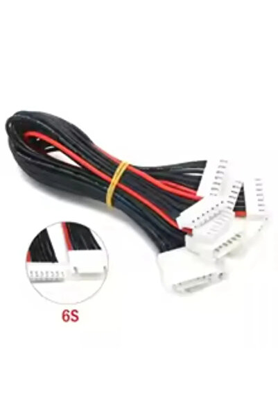 Choice شاحن بطاريات متوازن 6S بطول 30 سم، 5 قطع، مع سلك تمديد سيليكون ومحول م...