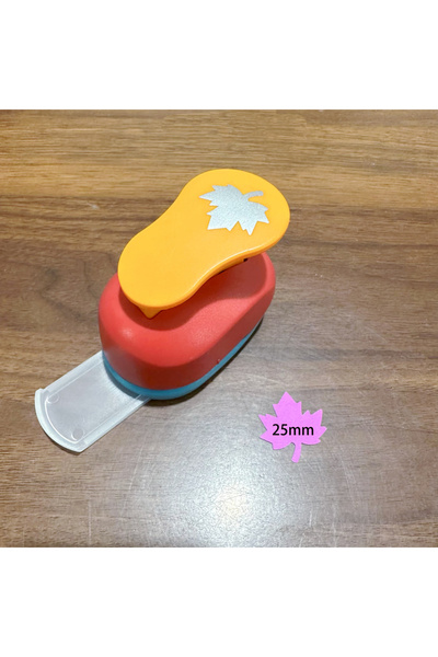 Choice 25mm 8/16/25/38/50mm Random Color Maple Leaves Punch DIY Embossing Pun...