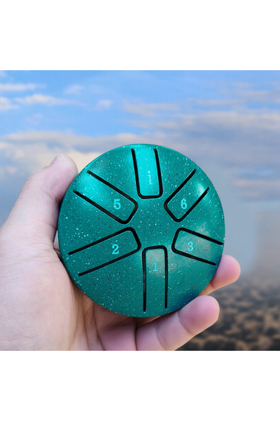 Choice 3 INCH GREEN DOZZLY Ethereal Drum Steel Tongue Drum Rain Chime Handpan...