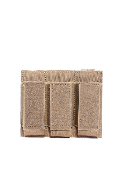 Choice3 Triple-TAN Double&Triple 9MM Magazine Pouch MOLLE Tactical Pistol Mag...