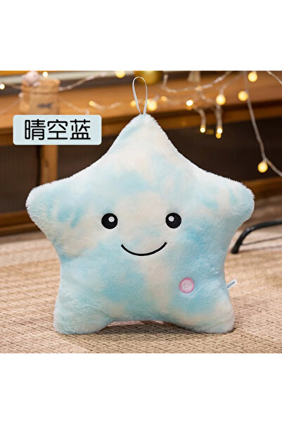 Choice دمية نجمة إلكترونية كبيرة الحجم (40 × 35 سم) محشوة وناعمة، وسادة على ش...