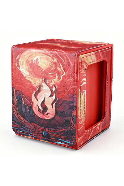 Choice صندوق تجميع بطاقات الألعاب "ماونتن ماونتن فاير" مع نافذة، منظم بطاقات،...