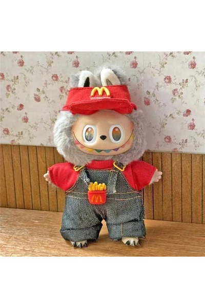 Miniso No Dolls Clothes-141-Fries For Labubu Doll Workwear Fast Food Fries Co...