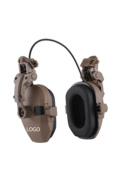 Choice W1-Y-BHA-Desert WK Helmet Clip Version Tactical Earmuff Electronic Hea...