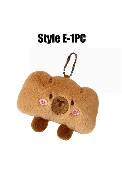 Choice 140331-Style E-1PC Cartoon Capybara Pendant Decoration Soft Plush Brea...