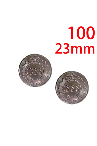 Choice3 23mm 100PCS 100pcs Stainless Steel 23/24/25mm Tokens Crown Design Arc...