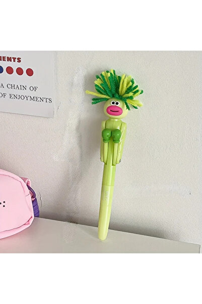Choice Green B11286A Furry Mechanical Boxing Stress Relief Pen Cartoon Funny ...