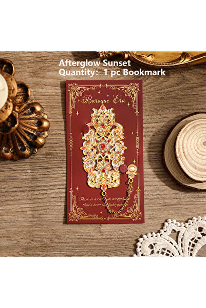 Choice Afterglow Sunset 1 Pack Vintage Baroque Metal Bookmarks Large Hollow-O...