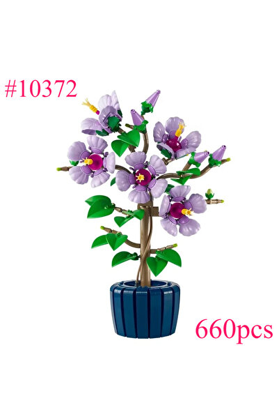 Miniso 10372 bagged BOTANICAI COLLECTION Hibiscus Flower Building Blocks Sets...