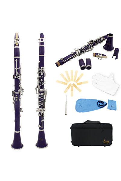 Choice PURPLE SLADE Bb Clarinet 17 Keys Bakelite Wooden Professional Woodwind...