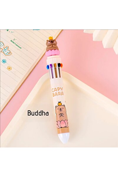 Choice قلم حبر جاف ملون بتصميم بوذا كاواي كابيبارا، 0.5 مم، قلم حبر ملون، قلم...