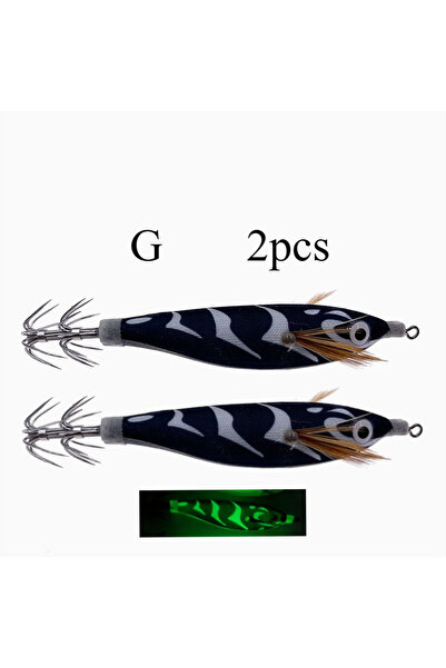 Choice G-قطعتان-10 سم-طعم صيد الحبار المتوهج من أكيبيك، قطعتان، طعم صيد الروب...