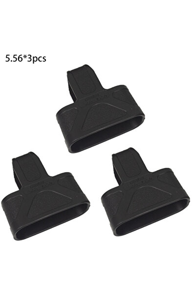 Choice6 5.56-BK-3PCS حلقات قفص سحب مخزن الذخيرة التكتيكية السريعة (3 قطع) عيا...