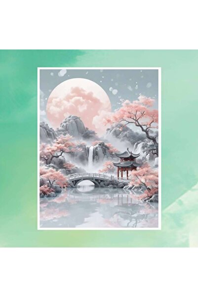 Choice طقم تطريز غرز متقاطعة، مجموعة أنماط تطريز المناظر الطبيعية الجبلية، أط...