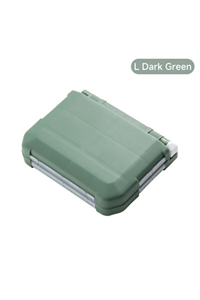 Choice صندوق تخزين أدوات صيد مقاوم للماء من هوت تون، لون أخضر داكن، سعة كبيرة...