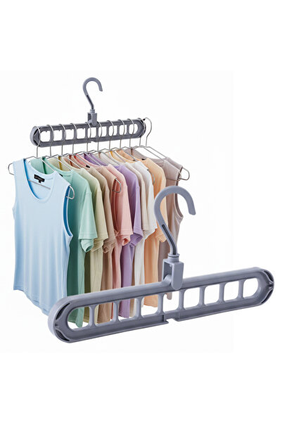 nelerbulurum 360 °   Rotatable 9-Compartment Smart Hanger Horizontal-Vertical...