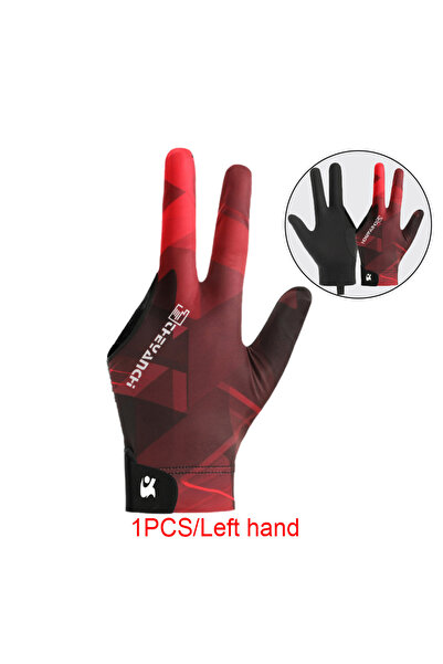 Choice قفازات بلياردو GTUBIKE سوداء وحمراء - قطعة واحدة، قبضة محسّنة، يد يسرى...