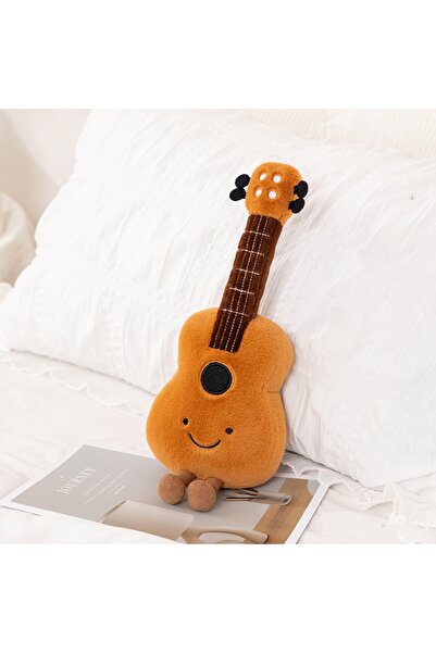 Choice جيتار 30 سم، ألعاب موسيقية قطيفة لطيفة، كمان ناعم، جيتار، بيبا، شوكة ر...