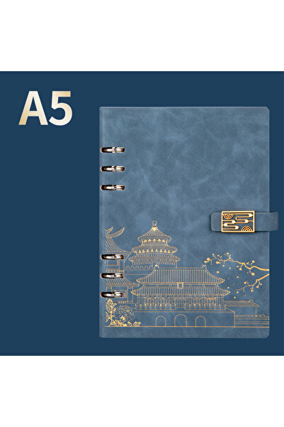 Choice A5 SKY BLUE 1pc Multi colored Elegant A5 Artificial Leather Diary, Har...